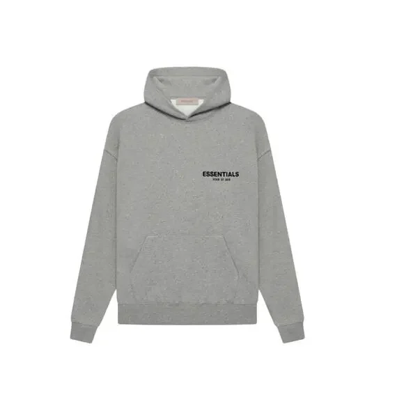 Fear of God Essentials Hoodie Dark Oatmeal (SS22) - Picture 2 of 3